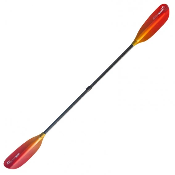 ExtaSea Pro Tour Carbon Vario Doppelpaddel | 230-240cm | 2-teilig | Red-yellow 2 ExtaSea Pro Tour Carbon Vario Doppelpaddel | 230-240cm | 2-teilig | Red-yellow – Bild 2