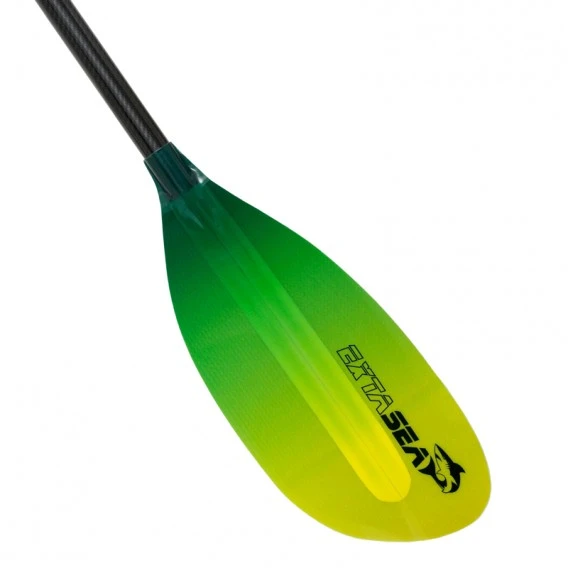 ExtaSea Pro-XL Carbon Vario Doppelpaddel | 220-240cm | 4-teilig | Lime-yellow 5 ExtaSea Pro-XL Carbon Vario Doppelpaddel | 220-240cm | 4-teilig | Lime-yellow – Bild 5