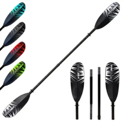 ExtaSea Safari Fiberglas Vario Doppelpaddel Kajak Paddel 4-teilig