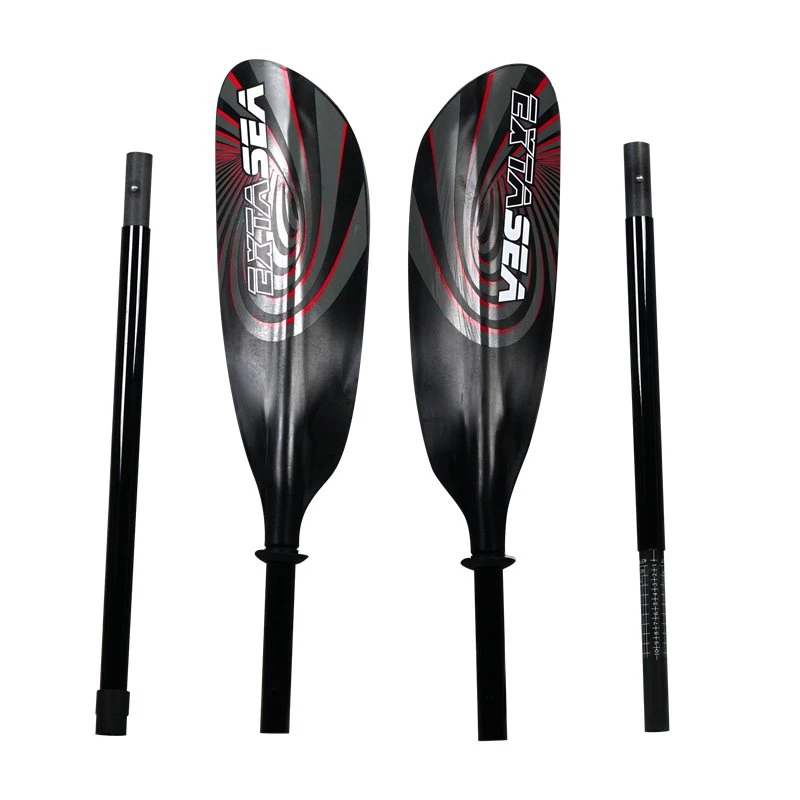 ExtaSea Super-Touring Fiberglas Vario Doppelpaddel 4-teilig Red 1 ExtaSea Super-Touring Fiberglas Vario Doppelpaddel 4-teilig Red