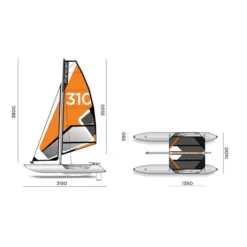 MiniCat 310 Sport Katamaran Aufblasbares Segelboot -GUMOTEX Store minicat 310 sport katamaran aufblasbares segelboot 3